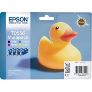 Epson T0556 Multipack - Inktcartridges  /  Geel  /  Magenta  /  Cyaan  /  Zwart