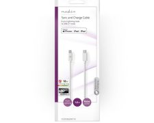 Nedis USB Apple Lightning 8-Pins  USB-C Male  480 Mbps 1 meter
