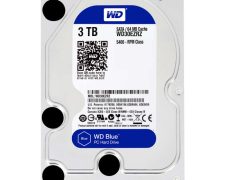 Western Digital Blue 3TB 5400rpm SATA harddisk