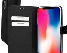 Mobiparts Premium Wallet TPU Case Apple iPhone X Black