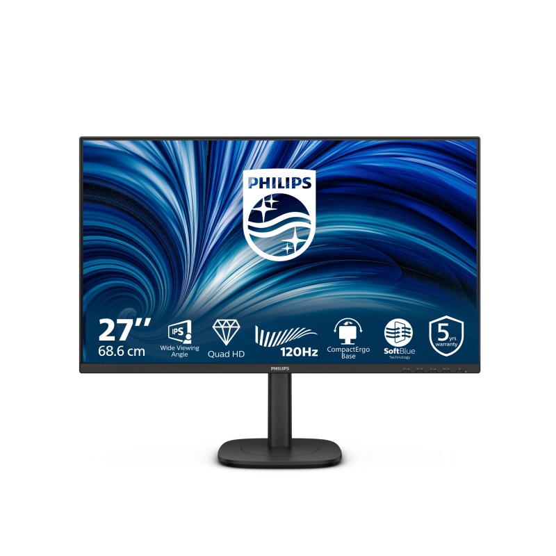 Philips 27B2N monitor 68,6 cm (27 inch ) 2560 x 1440 Pixels 2K LCD Zwart