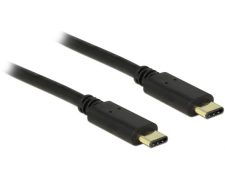 Delock USB 2.0 C  USB Type-C Stekker 2 meter zwart 3 A Delock