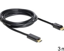 Delock Displayport Kabel DP -> HDMI St / St 3.00 meter zwart