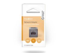 Nedis CAT6-Netwerk coupler | RJ45 (8P8C) Female – RJ45 (8P8C) Female | Zwart