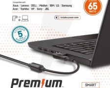 Premium universele adapter 65 Watt 17-tips incl. netsnoer
