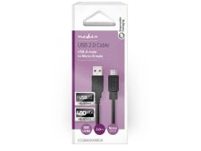 Nedis USB 2.0-Kabel  A Male - Micro-B Male  2 meter Zwart