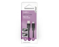 Nedis USB 2.0-Kabel  A Male – Micro-B Male  2 meter Zwart