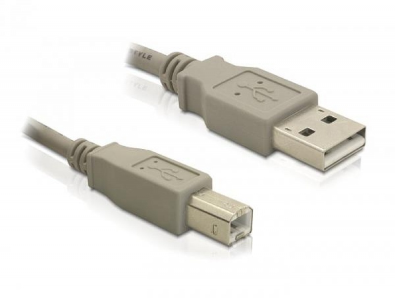 USB Kabel Delock A -> B St / St 1.80m grijs