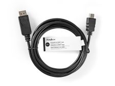 Nedis DisplayPort-Kabel  DisplayPort Male HDMI Male 4K@30Hz Vernikkeld 2 meter BULK