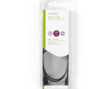 Nedis USB 2.0-Kabel Type-C Male – Micro-B Male 1 meter Zwart