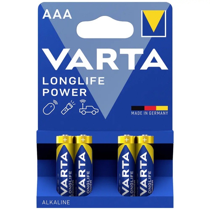 Batterij Alkaline AAA 4 stuks VARTA