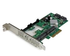 StarTech.com 2-poorts PCI Express 2.0 SATA III 6 Gbps RAID controllerkaart met 2 mSATA-sleuven en HyperDuo SSD Tiering RAID controller
