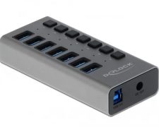 Delock USB 3.0 Hub met 7 Ports + schakelaar
