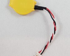 Knoopcell CR2032 batterij 3V met kabel 3 polig plat