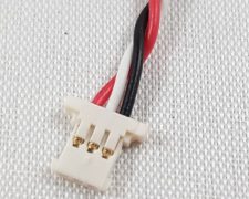 Knoopcell CR2032 batterij 3V met kabel 3 polig plat