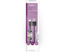 Nedis USB 2.0 | USB-CMale USB-A Male 480 Mbps Vernikkeld 2 meter