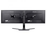 iiyama DS1002D-B1 dubbele monitor bureausteun (tot 30 inch ) Zwart