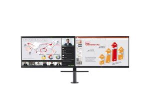LG 2 X 27QP88DP-BS computer monitor 68,6 cm (27 inch ) 2560 x 1440 Pixels Quad HD LED Zwart