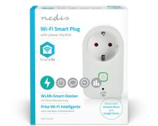 Nedis Wi-Fi smart plug – Stroommeter – Schuko type F – 16A