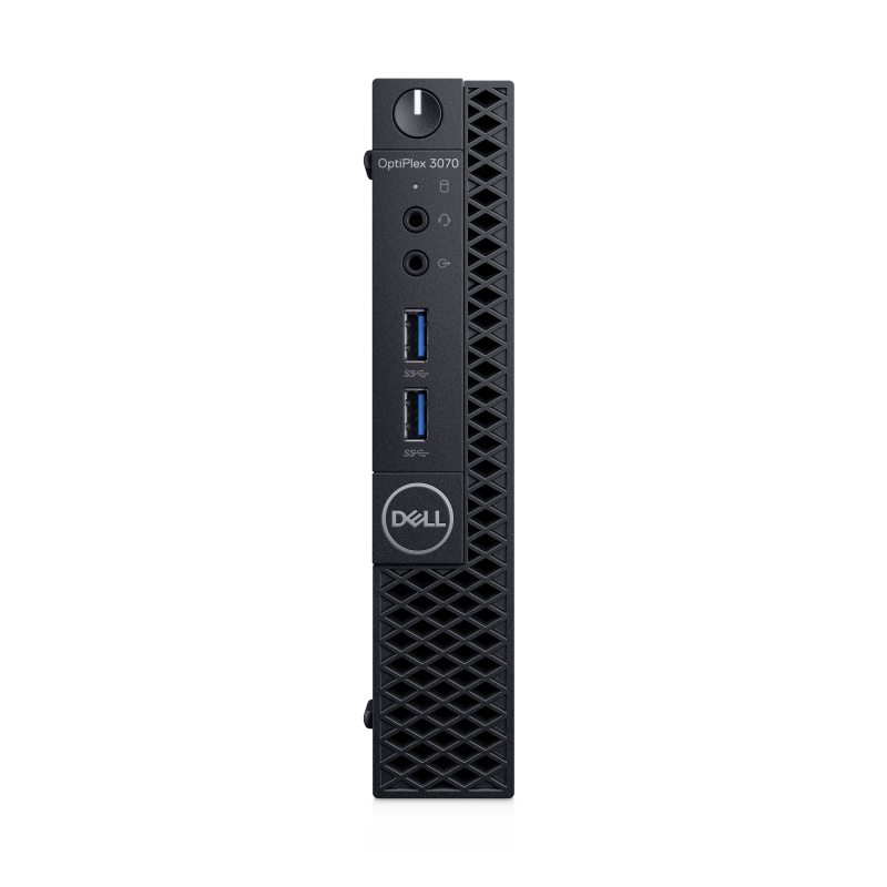 DELL OptiPlex 3070 Intel 9de generatie Core i5 i5-9500T 8 GB DDR4-SDRAM 256 GB SSD MFF Zwart Mini PC Windows 10 Pro