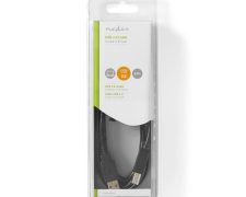 Nedis USB 2.0-Kabel A Male – B Male 3 meter printerkabel Zwart