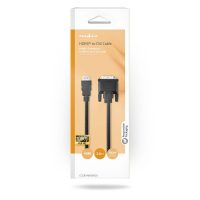 Nedis HDMI - DVI-Kabel HDMI-Connector - DVI-D 24+1-Pins Male 2 meter Zwart