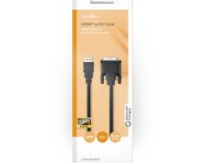Nedis HDMI – DVI-Kabel HDMI-Connector – DVI-D 24+1-Pins Male 2 meter Zwart