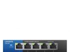 Linksys LGS105 Unmanaged Gigabit Ethernet (10 / 100 / 1000) Zwart, Blauw