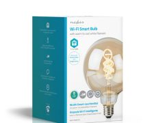 Nedis Wi-Fi Warm tot Koel Wit LED Filamentlamp| Gedraaid G125 5,5 W 350 lm