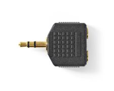 Nedis stereo-Audioadapter 3,5 mm Male | 2x 3,5 mm Female PER STUK