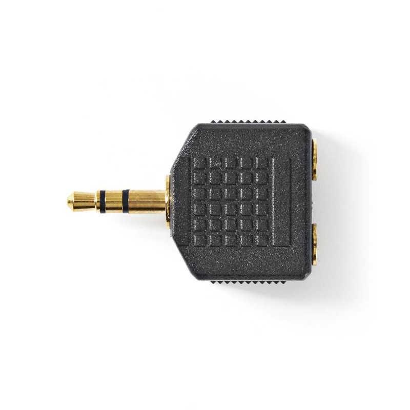 Nedis stereo-Audioadapter 3,5 mm Male | 2x 3,5 mm Female PER STUK
