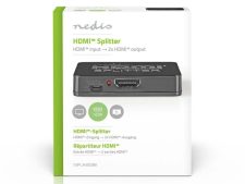 Nedis Splitter  2 poort(en) | HDM Input | 2x HDMI Output | 4K 30Hz 2.25 Gbps