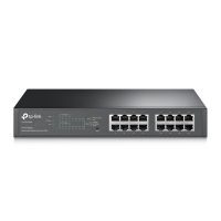 TP-LINK TL-SG1016PE Managed Gigabit Ethernet (10 / 100 / 1000) Power over Ethernet (PoE) Zwart