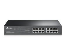 TP-LINK TL-SG1016PE Managed Gigabit Ethernet (10 / 100 / 1000) Power over Ethernet (PoE) Zwart